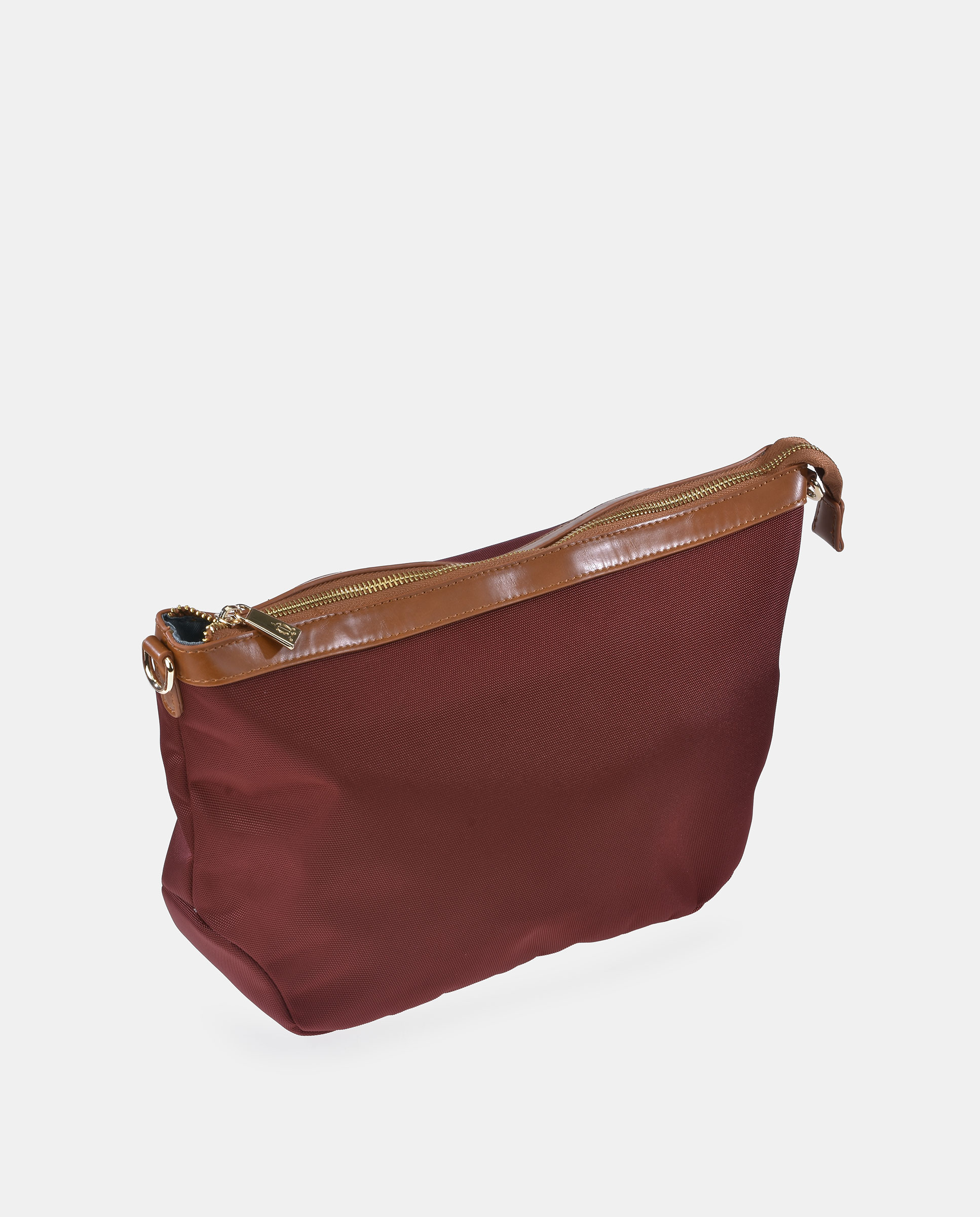 Bolso tote EL CABALLO en Nylon color burdeos y cuero - Burdeos Burdeos-6