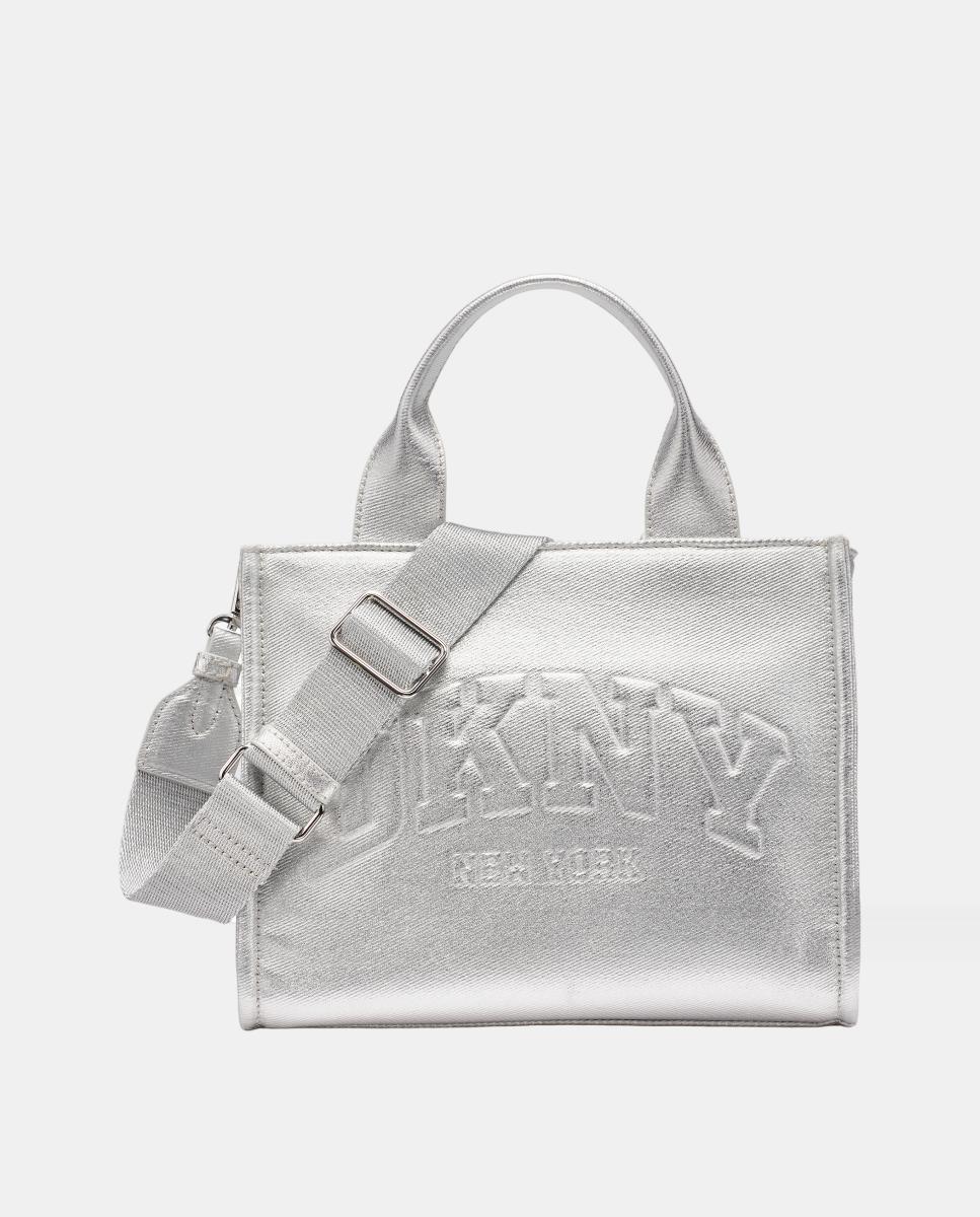 Mala Tipo Tote Pequena Hadlee Prata-1