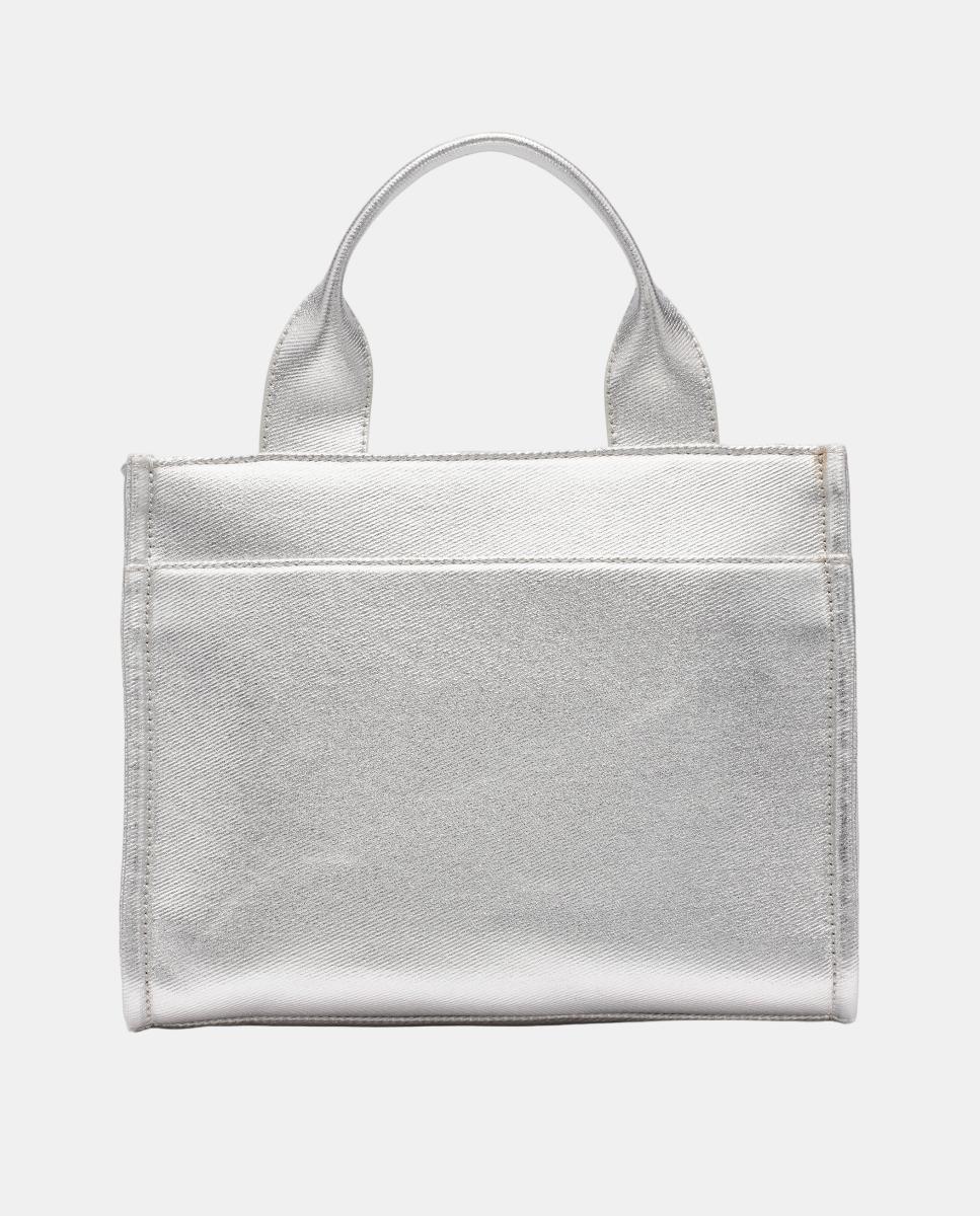 Mala Tipo Tote Pequena Hadlee Prata-2
