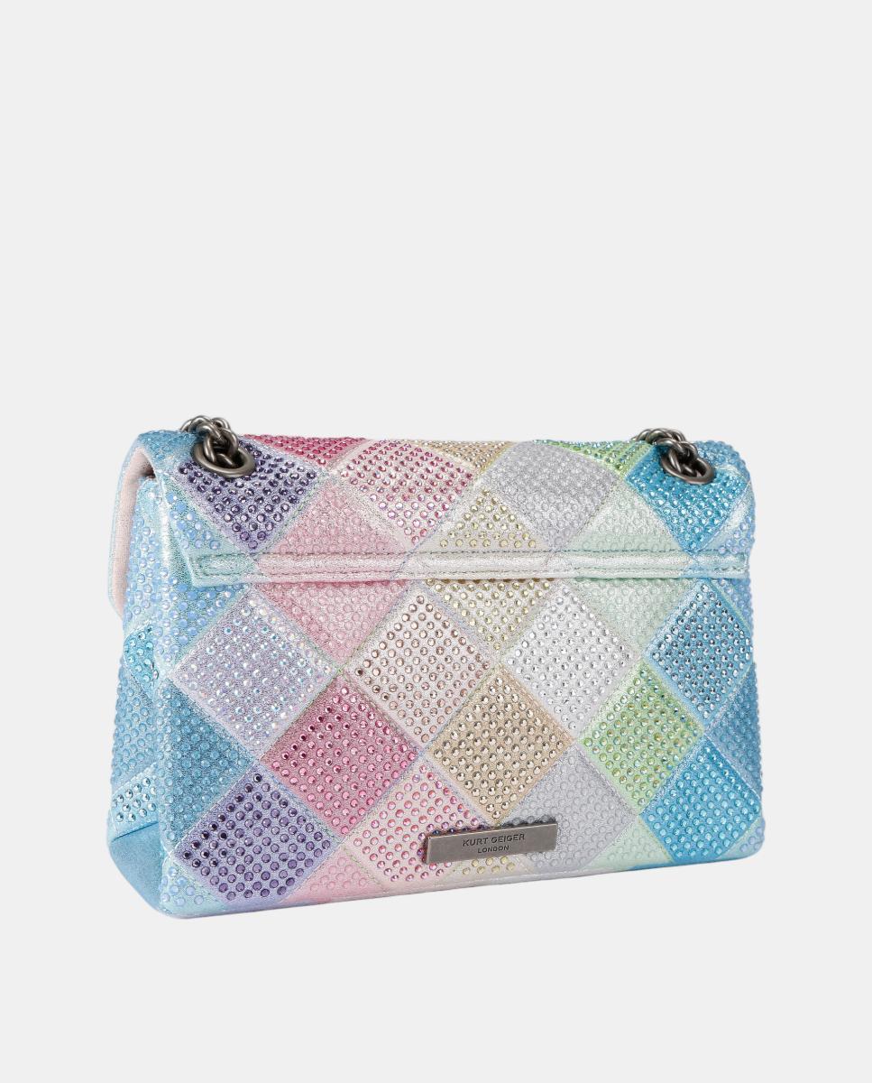 Mala Kensington Média em Tecido Metalizado Multicolor-3