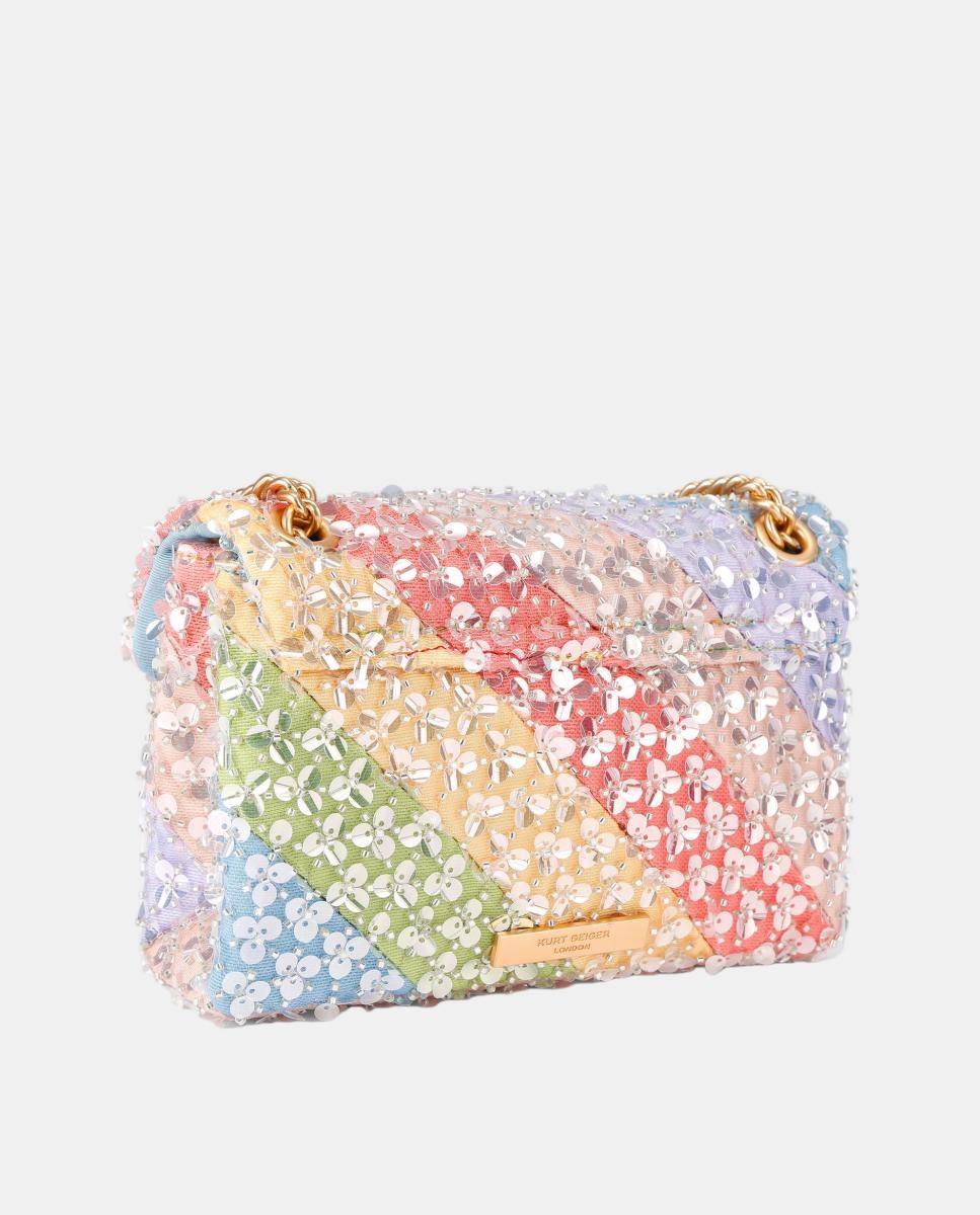 Mala Kensington Mini em Tecido Multicolor-3