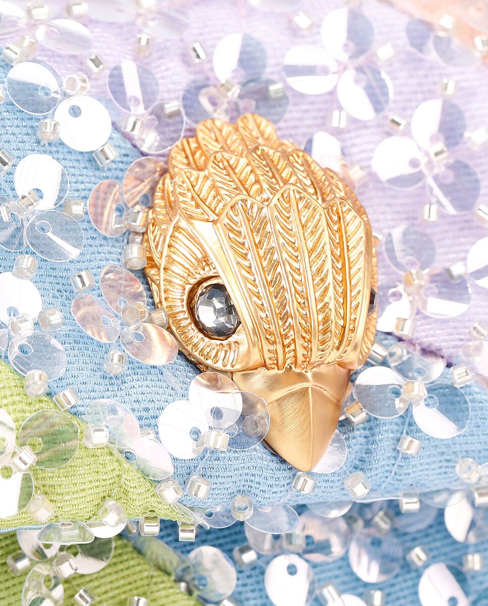 Mala Kensington Mini em Tecido Multicolor-4