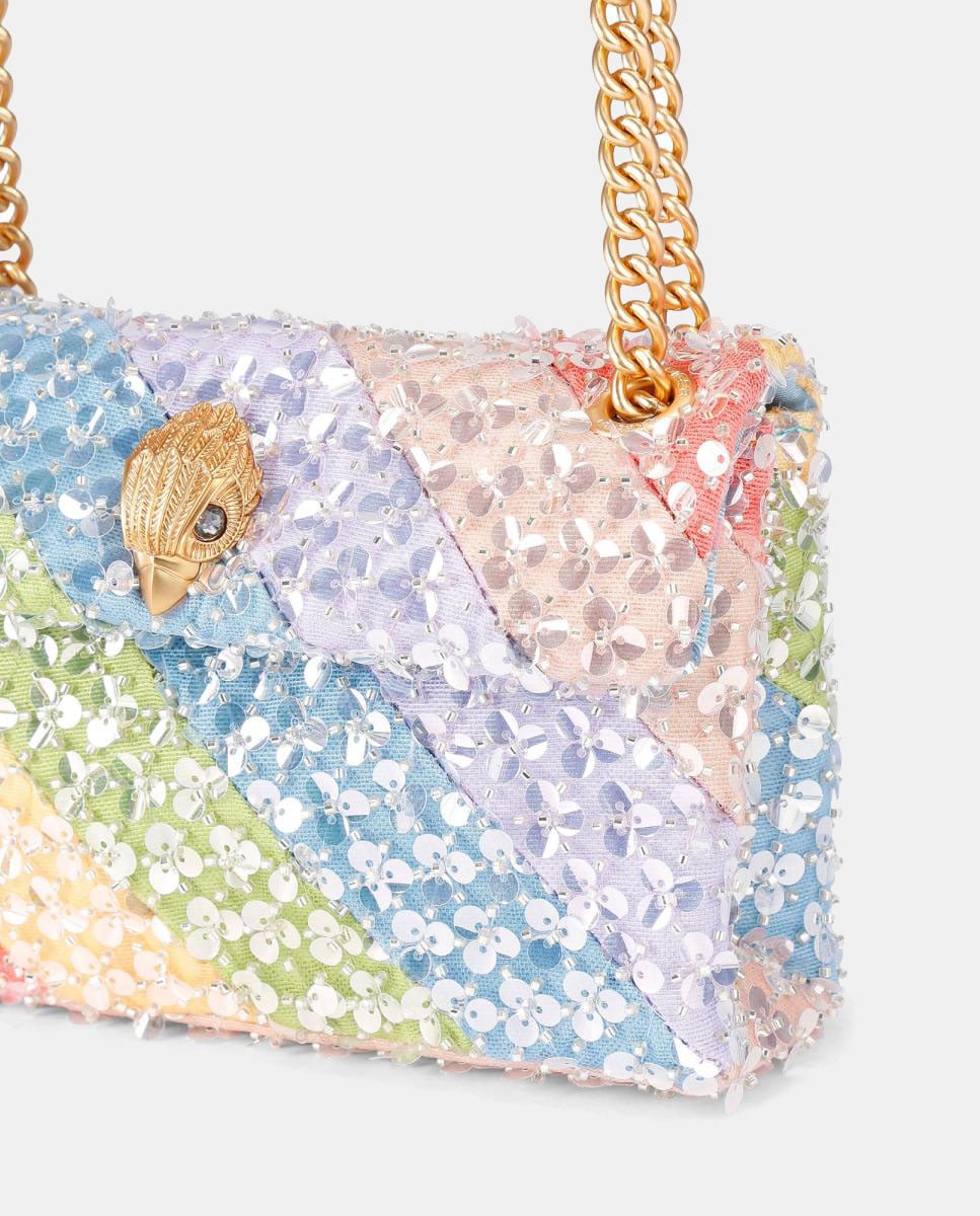 Mala Kensington Mini em Tecido Multicolor-5