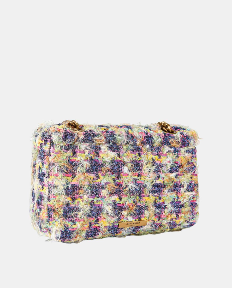 Mala Kensington de Tweed Pequena Multicolor-3