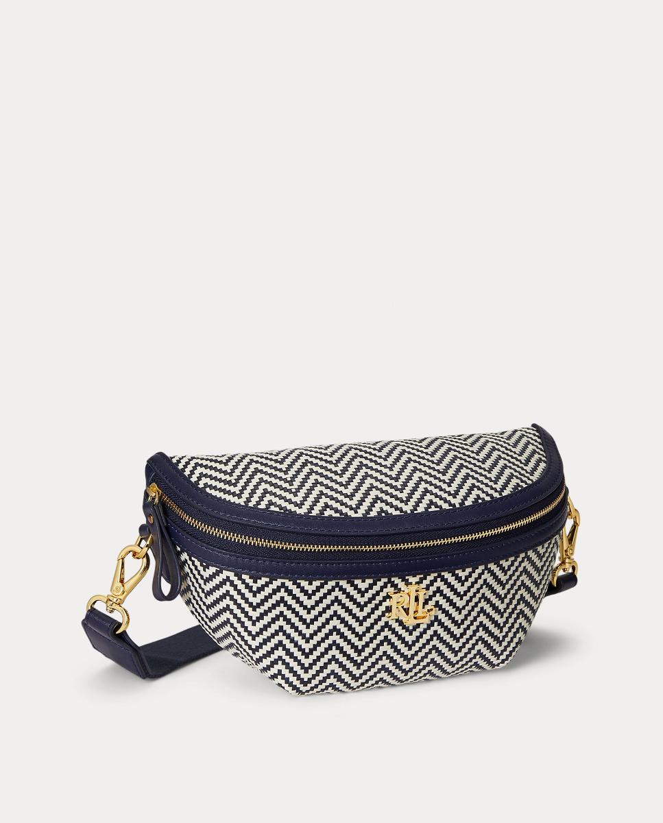 Bolsa de Cintura Marcy em Pele Azul-marinho-3