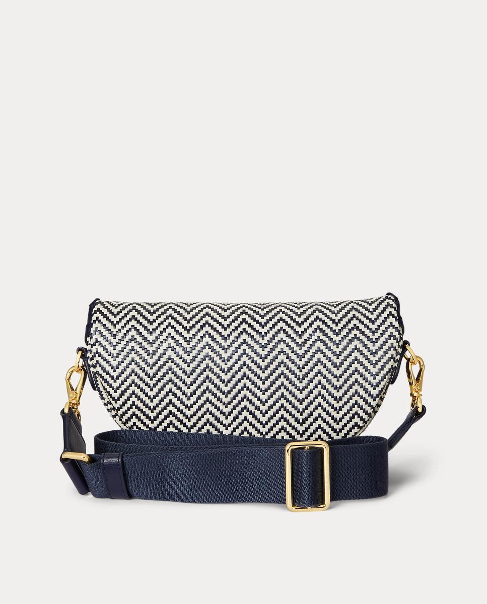 Bolsa de Cintura Marcy em Pele Azul-marinho-4