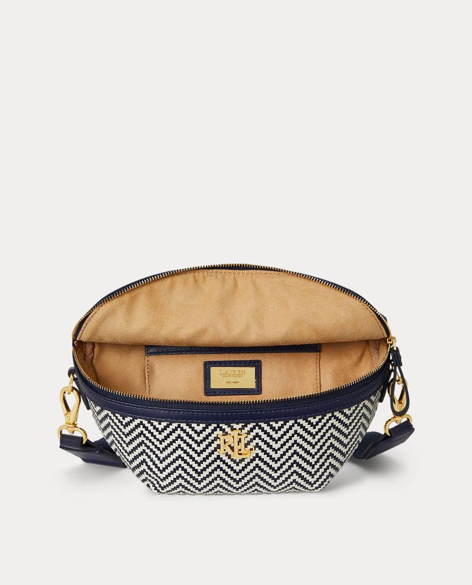 Bolsa de Cintura Marcy em Pele Azul-marinho-5