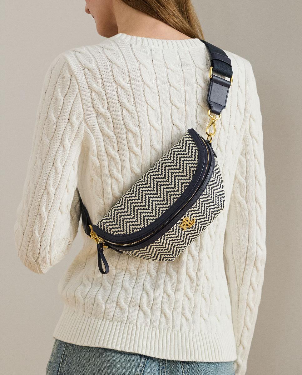 Bolsa de Cintura Marcy em Pele Azul-marinho-7