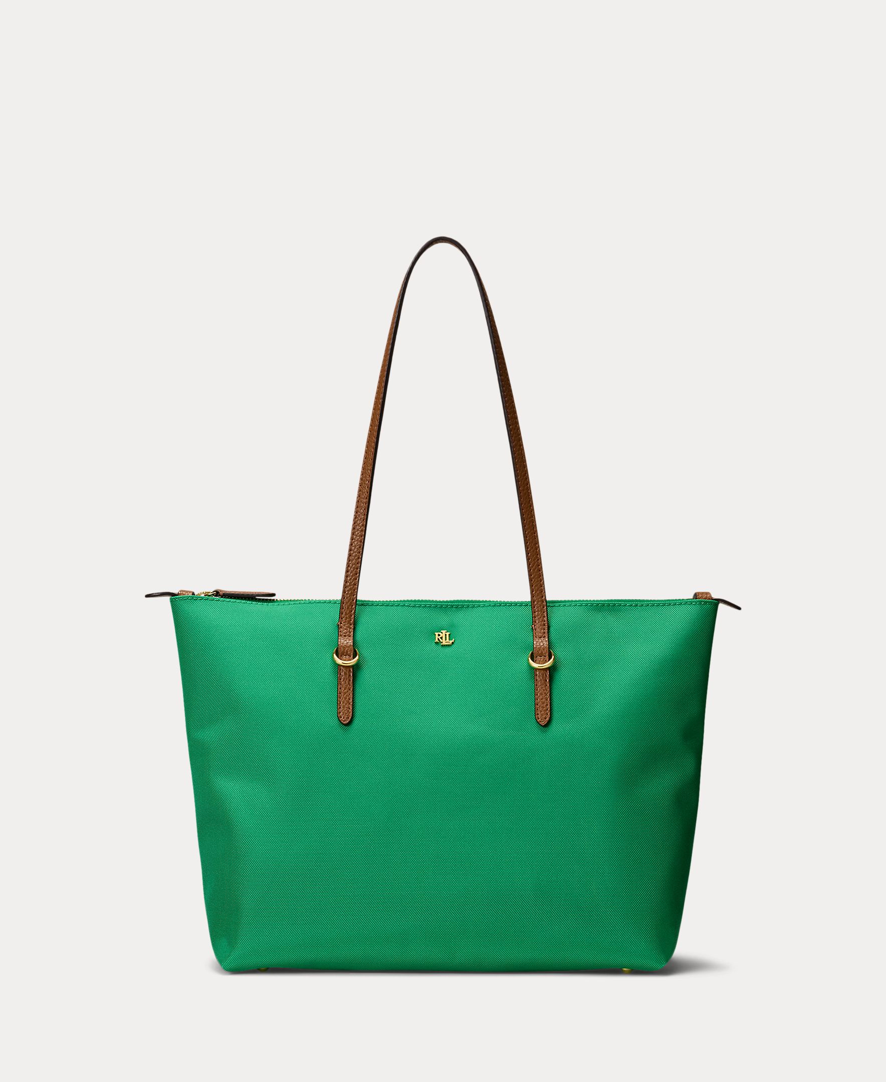 Mala Tipo Tote Keaton Média de Nylon Verde-1