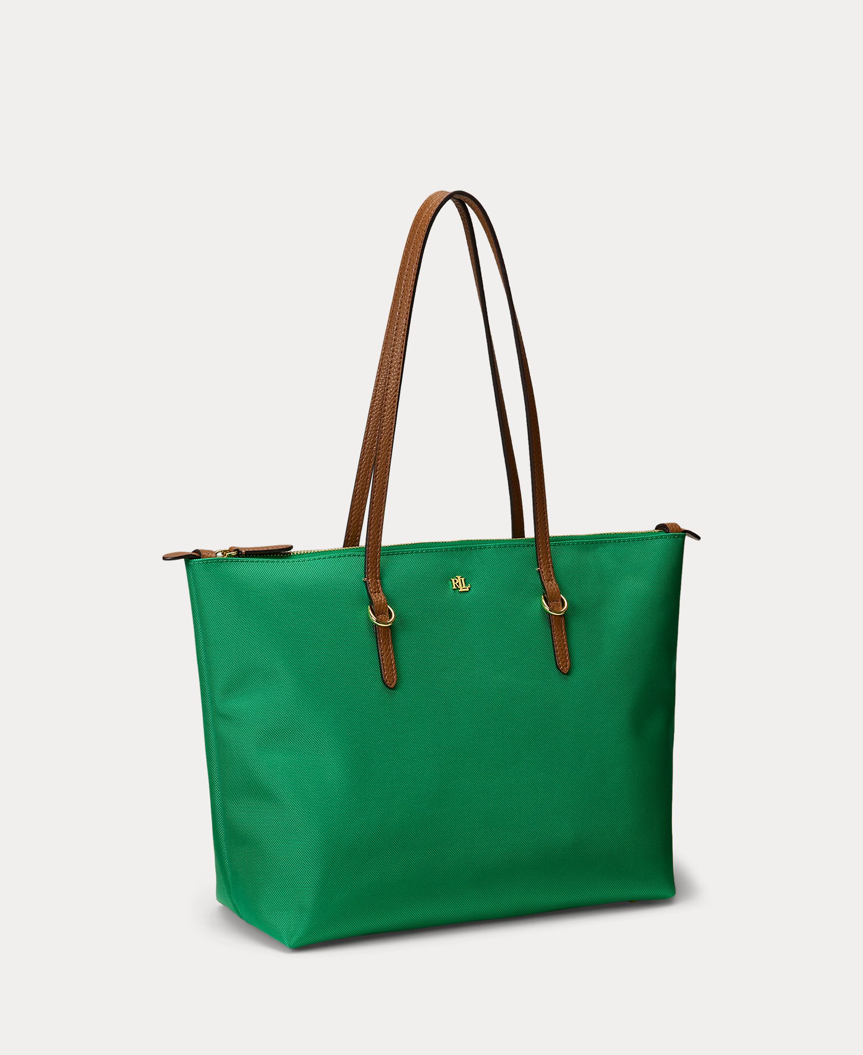 Mala Tipo Tote Keaton Média de Nylon Verde-3