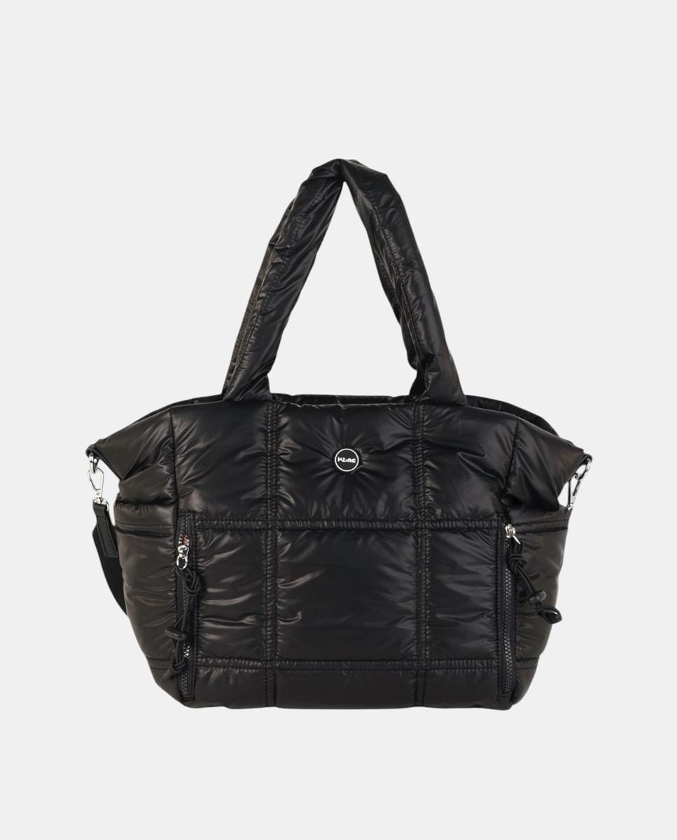 Mala Shopper Grande Acolchoada de Material Técnico Ultra Ligeiro Preto-1