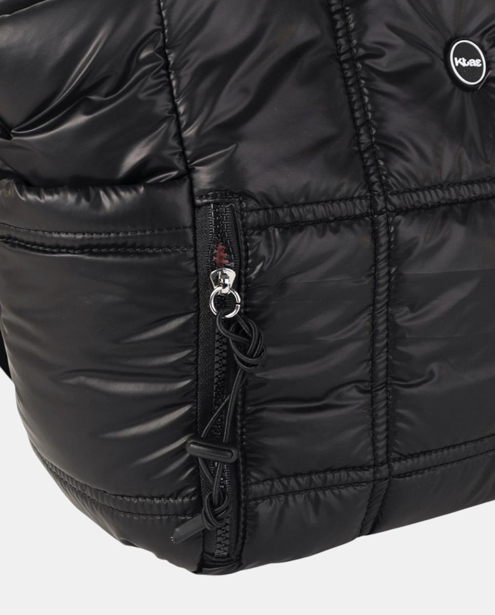 Mala Shopper Grande Acolchoada de Material Técnico Ultra Ligeiro Preto-3
