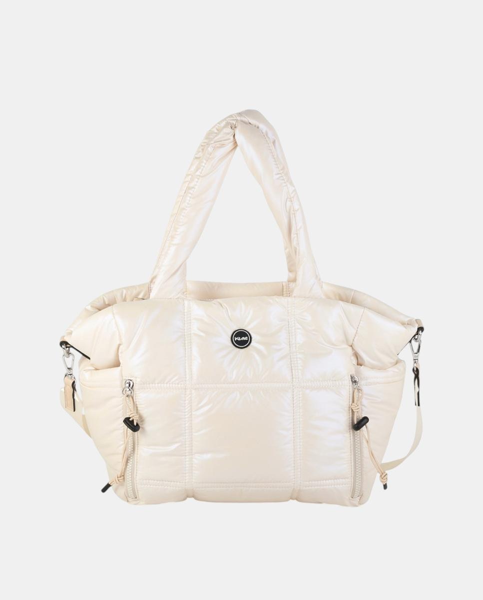 Mala Shopper Grande Acolchoada de Material Técnico Ultra Ligeiro Cru-1