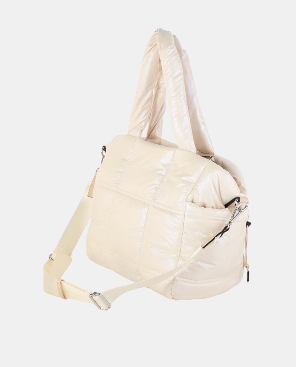 Mala Shopper Grande Acolchoada de Material Técnico Ultra Ligeiro Cru-2