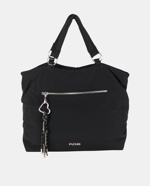 Imagem 0 de Mala Shopper Grande em Nylon com Alças Duplas e Fecho de Correr