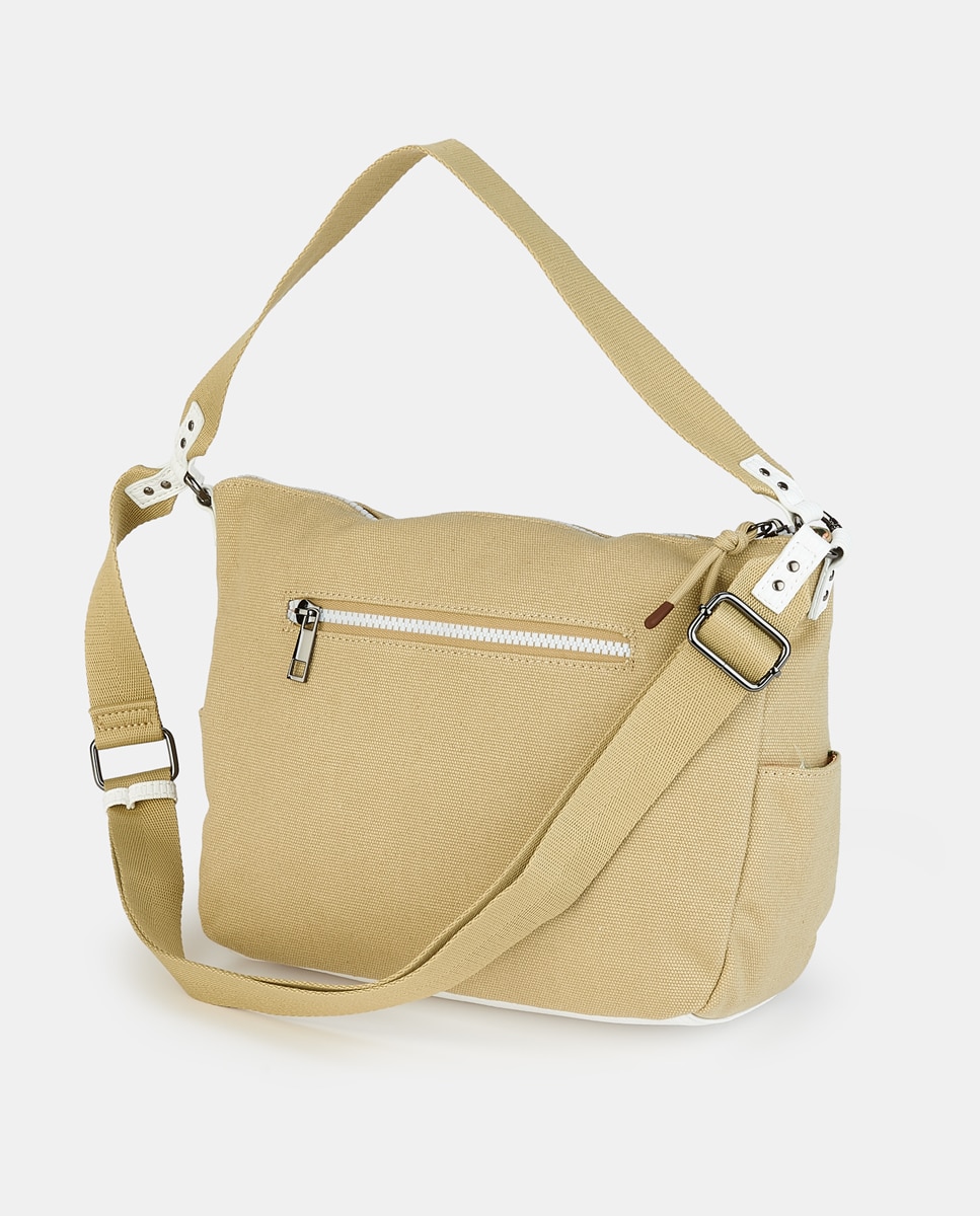 Mala Crossbody com Fecho de Correr Branco-2