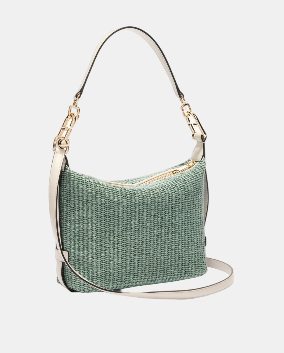 Mala Tonie Mini Hobo Tuscany Woven Verde-claro-2