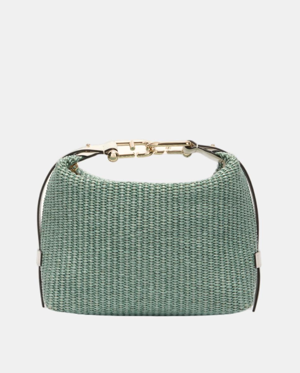 Mala Tonie Mini Hobo Tuscany Woven Verde-claro-3