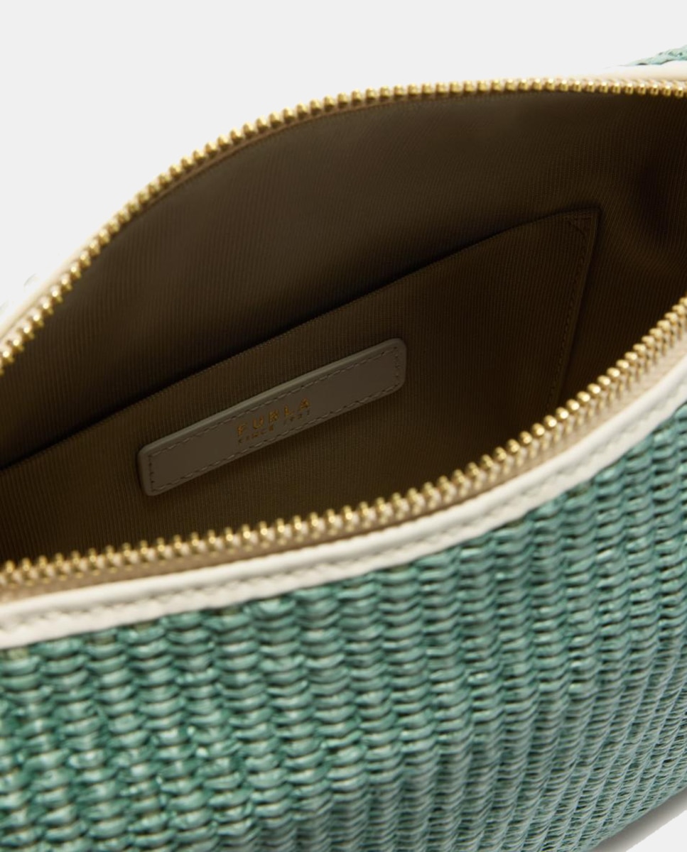 Mala Tonie Mini Hobo Tuscany Woven Verde-claro-5