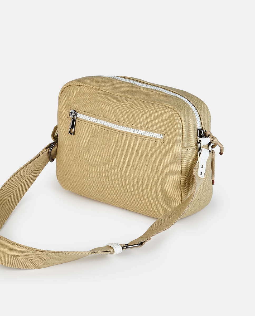 Mala Crossbody com Fecho de Correr Branco-2