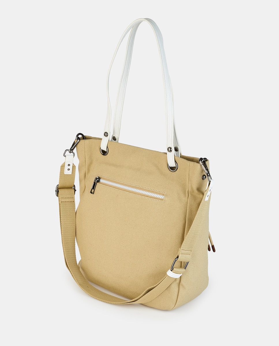 Mala Tipo Tote com Fecho de Correr Branco-2
