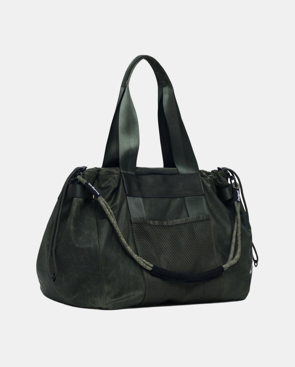 Mala Shopper Grande de Nylon Caqui-2