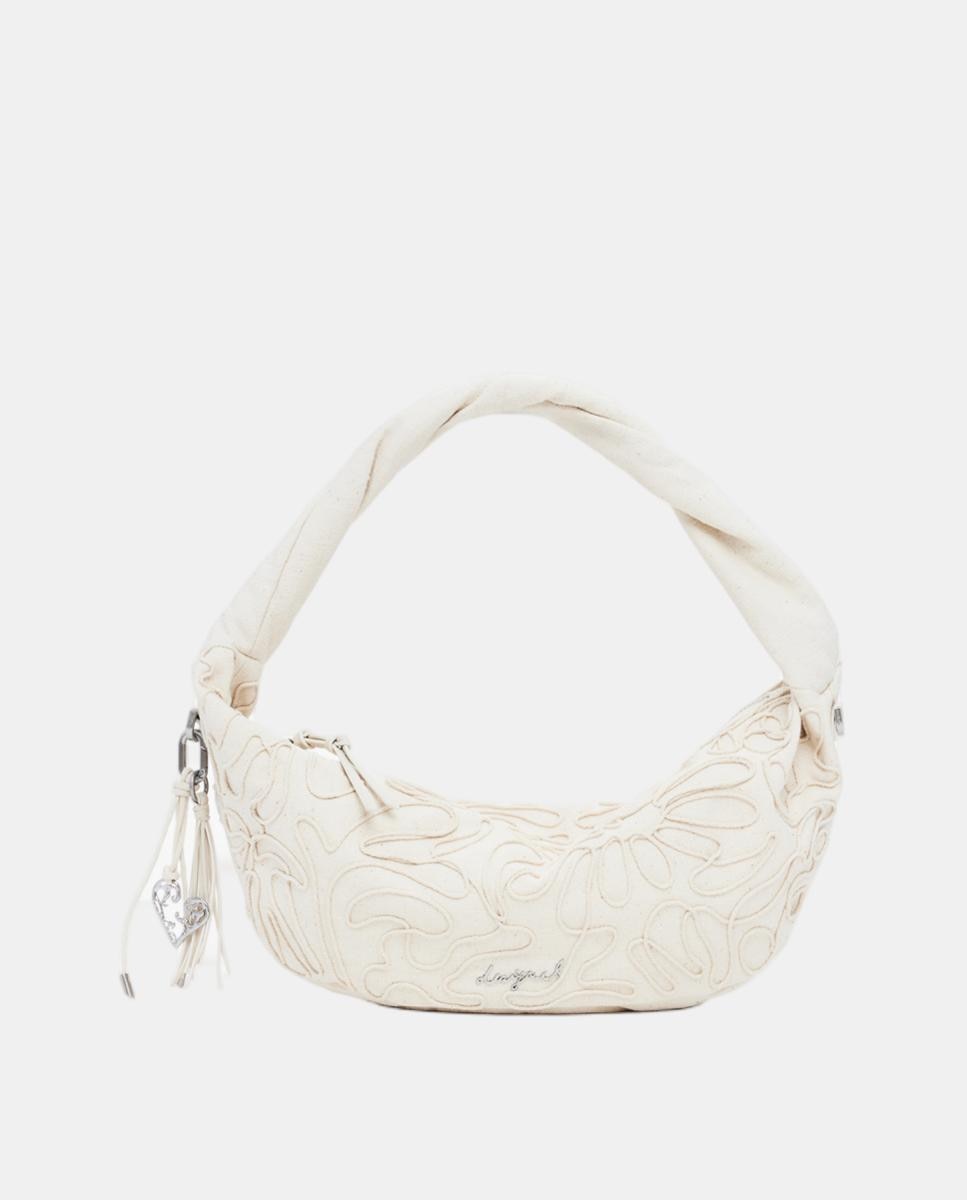 Imagem 0 de Mala Média de Ráfia com Estampado Floral