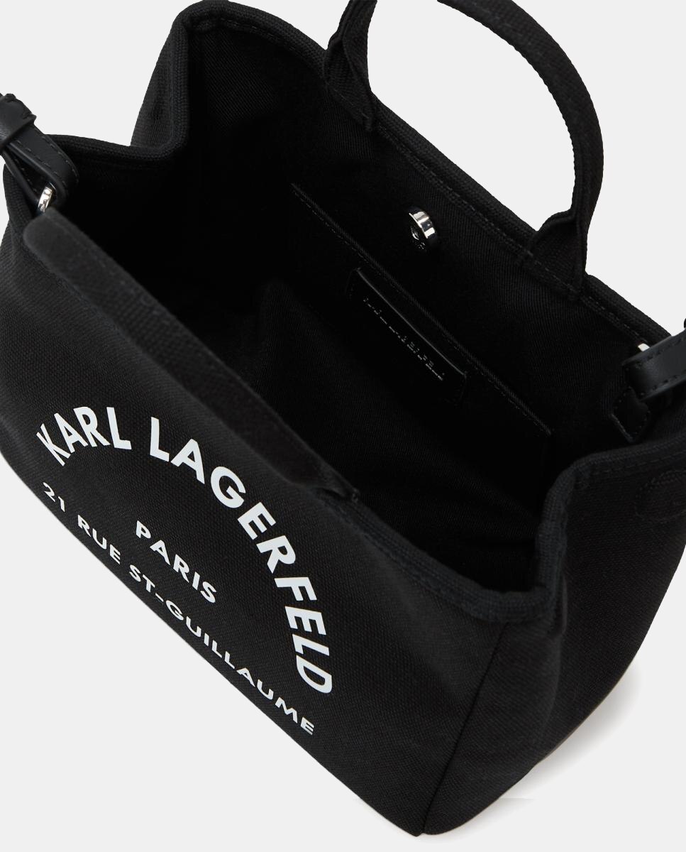 Mala Tipo Tote Mini Rue St-Guillaume Preto-4