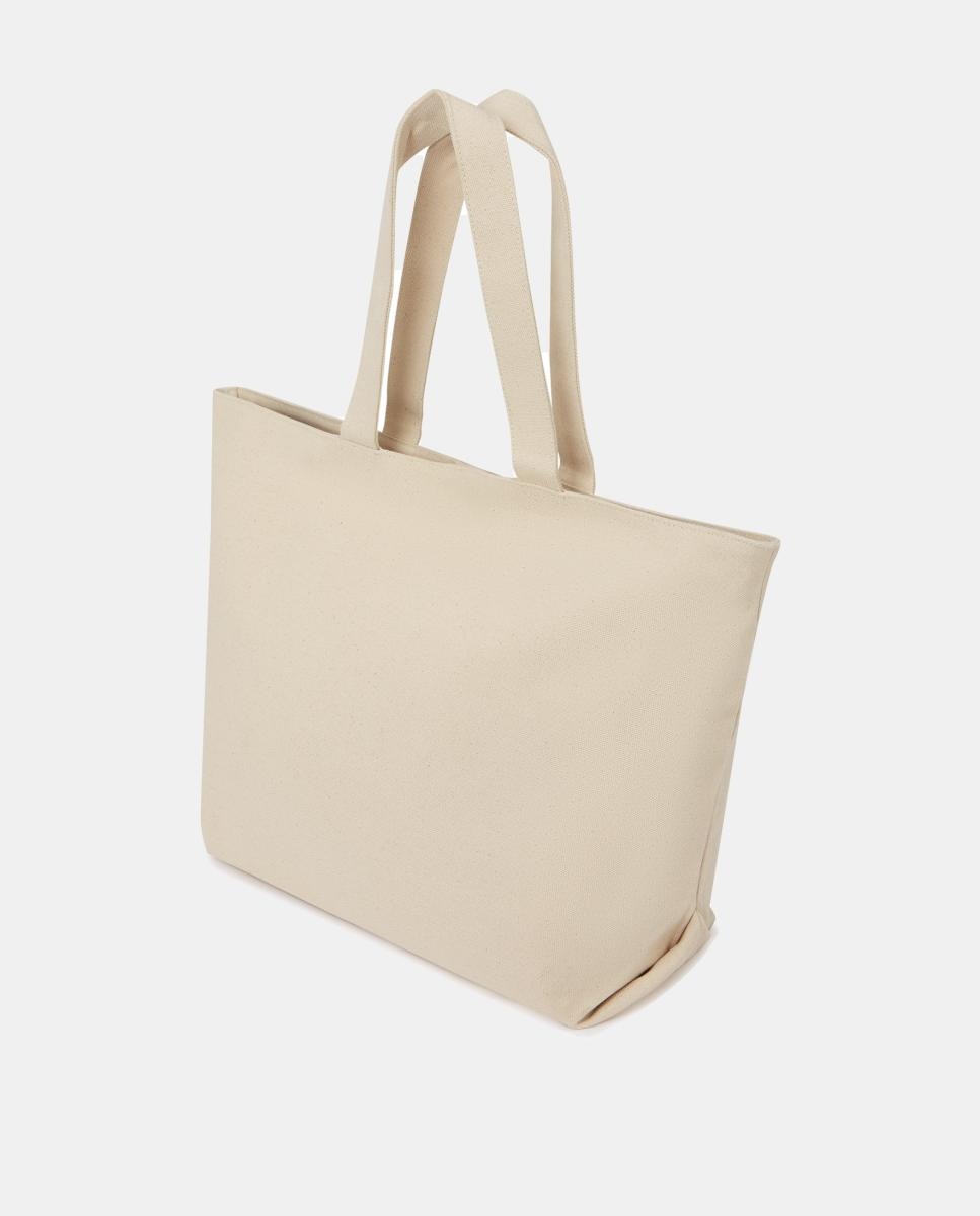 Mala Shopper Ikon Circle Choupette com Pedraria Creme-2