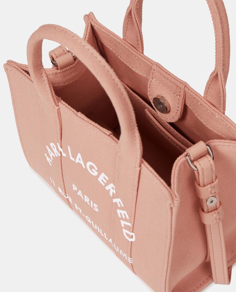Mala Tipo Tote Mini Rue St-Guillaume Rosa-3