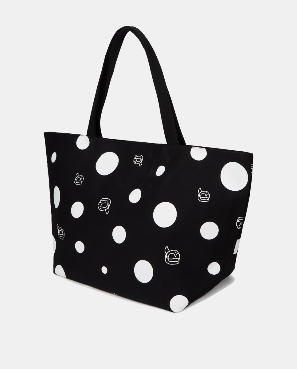 Shopper às Bolinhas Ikon Preto-2