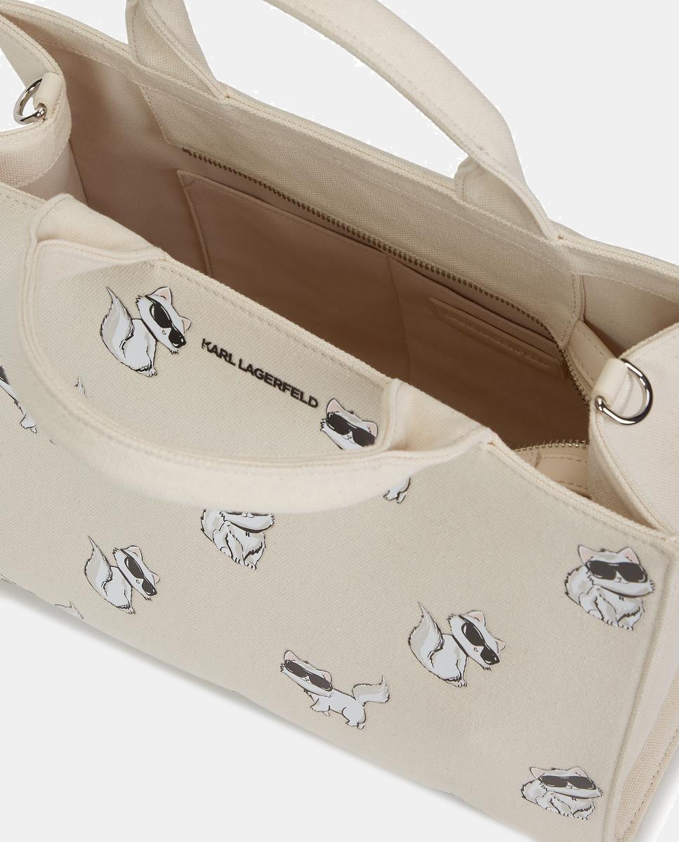 Mala Tipo Tote Ikon Choupette Branco-4