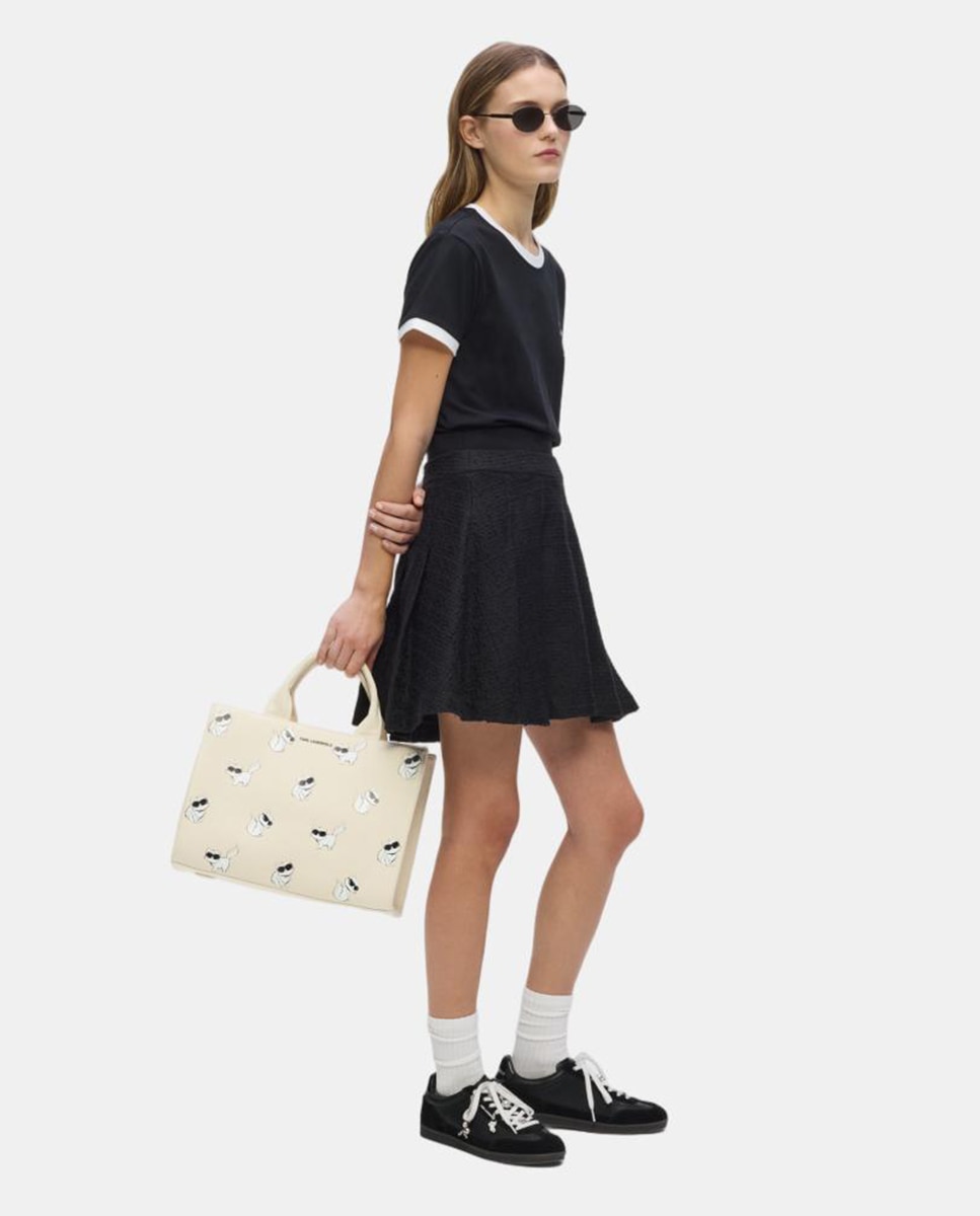 Mala Tipo Tote Ikon Choupette Branco-5