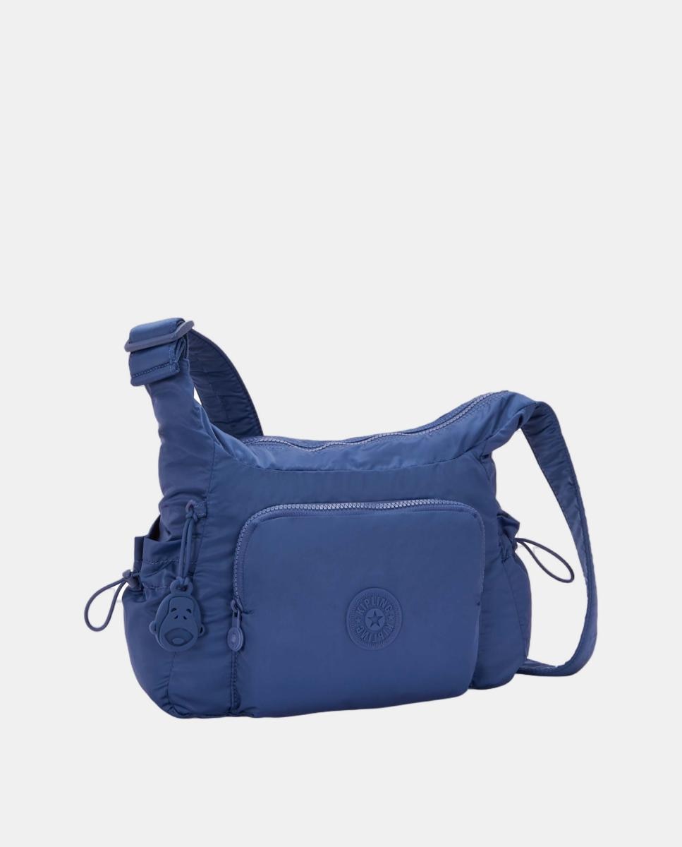 Mala a Tiracolo Média com Correia Ajustável Azul-4