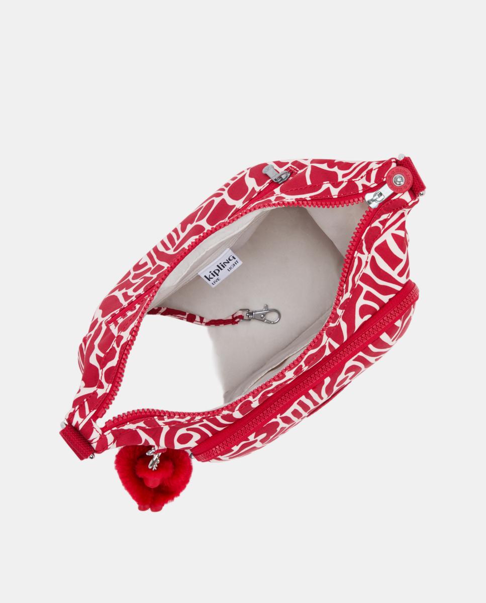 Mala a Tiracolo Média com Correia Ajustável Vermelho-3