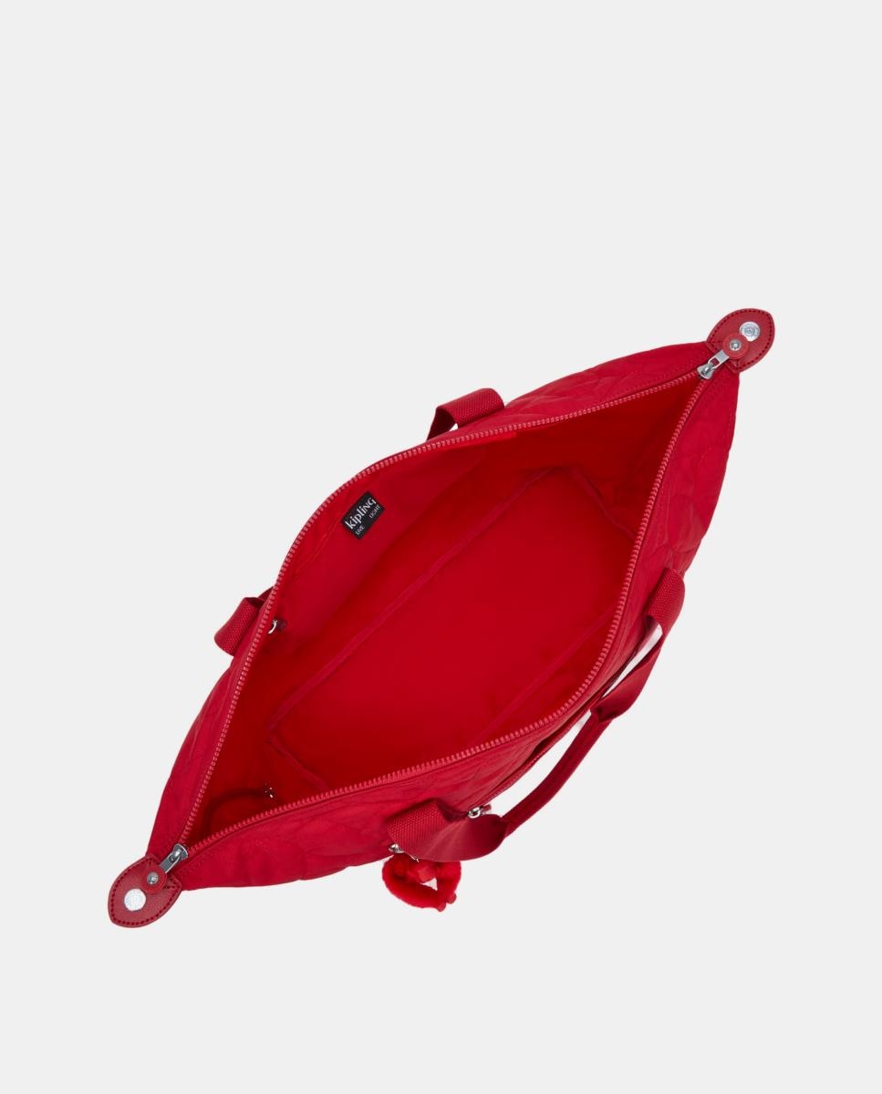 Mala Tipo Tote de Viagem com Capa para Carrinho Vermelho-3