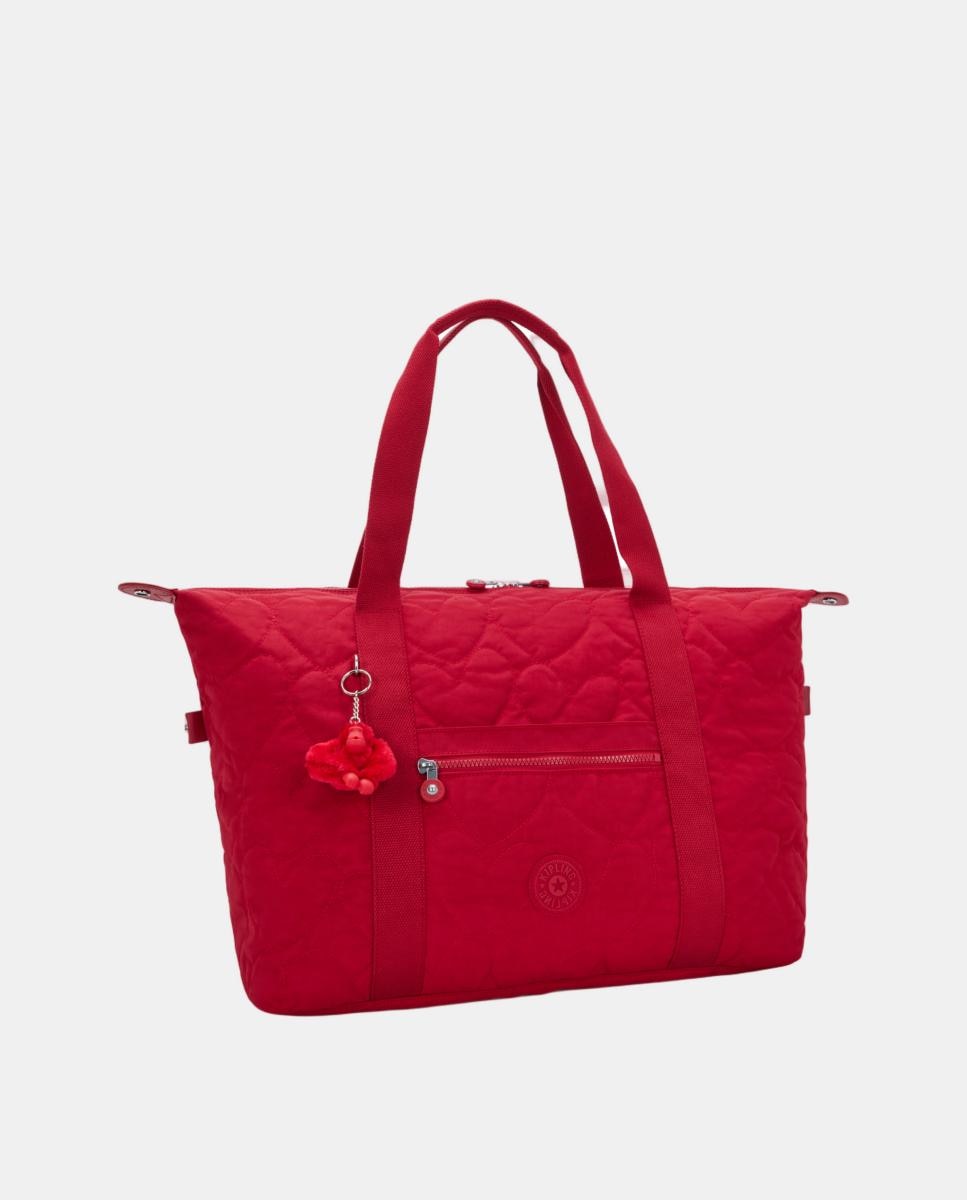 Mala Tipo Tote de Viagem com Capa para Carrinho Vermelho-4