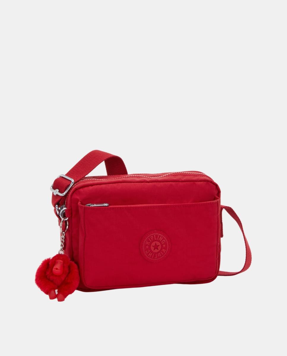 Mala Cruzada Média Versátil com Correia Ajustável para o Ombro Vermelho-4