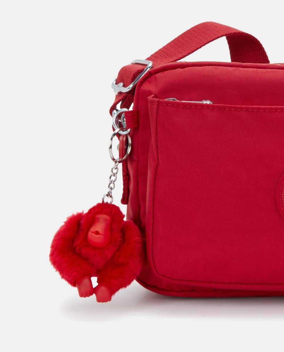 Mala Cruzada Média Versátil com Correia Ajustável para o Ombro Vermelho-5