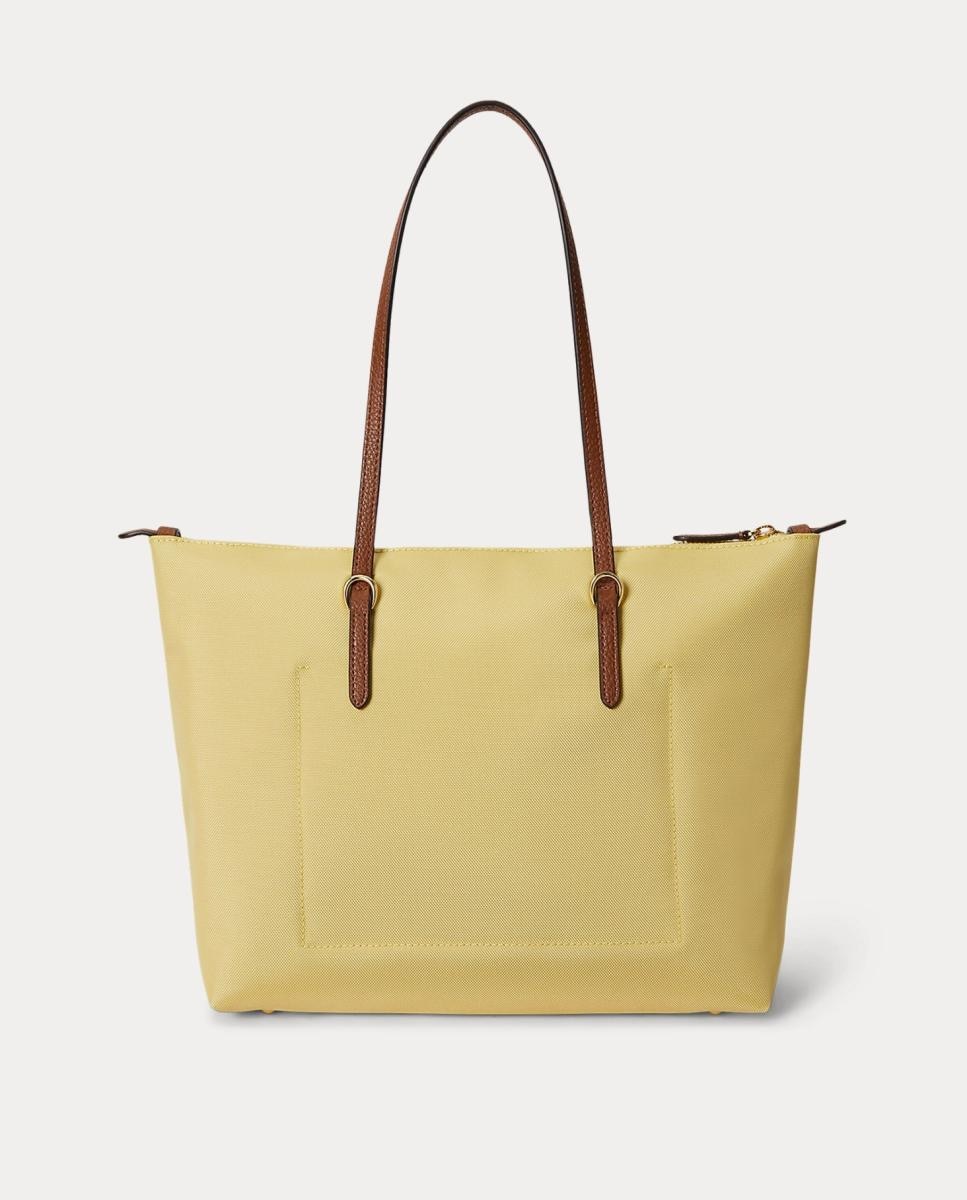 Mala Tipo Tote Keaton Média de Nylon Amarelo-3