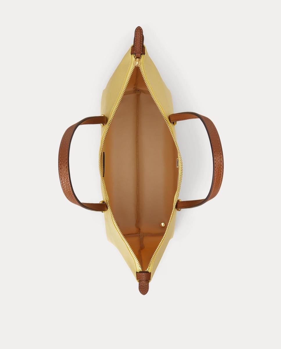Mala Tipo Tote Keaton Média de Nylon Amarelo-4