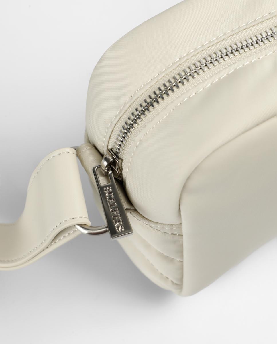 Mala a Tiracolo de Nylon Creme-6