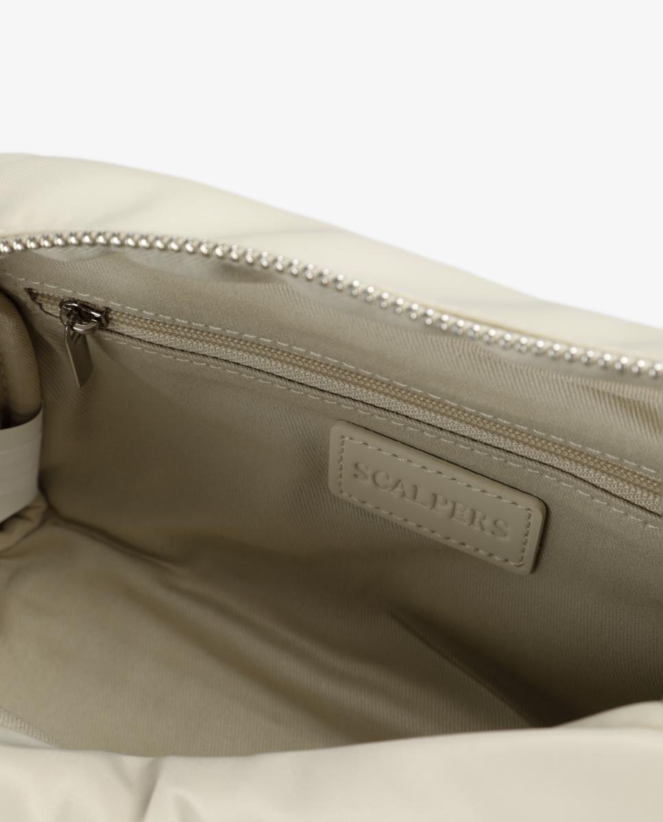 Mala a Tiracolo de Nylon Creme-7