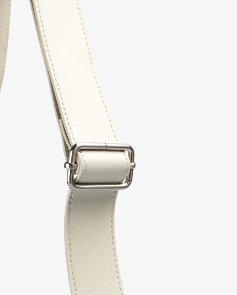 Mala a Tiracolo de Nylon Creme-8