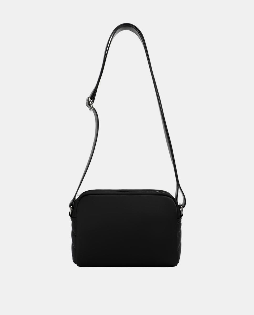 Mala a Tiracolo de Nylon Preto-2