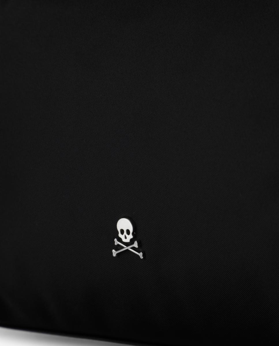 Mala a Tiracolo de Nylon Preto-5