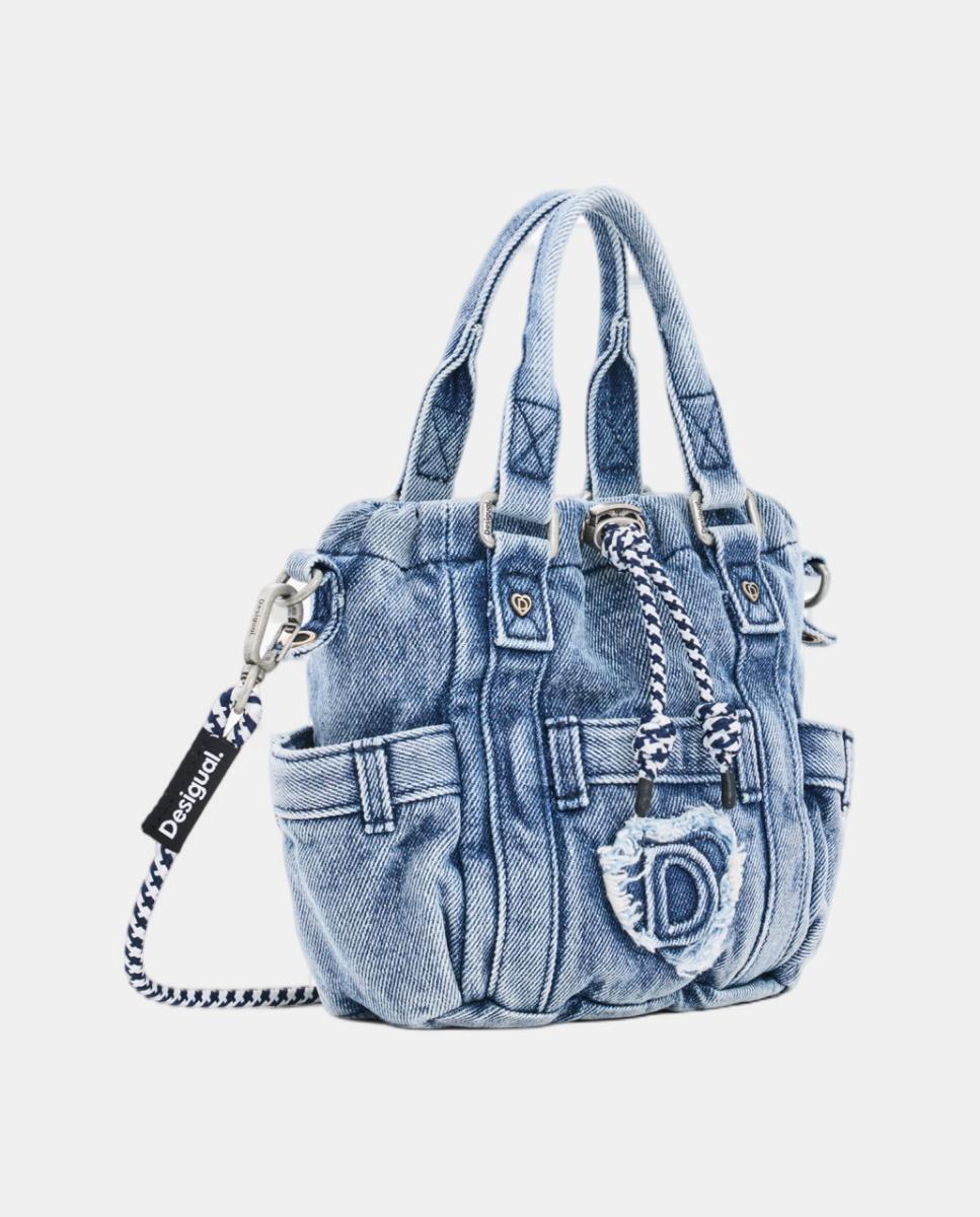 Mala Pequena Multibolsos Azul-3