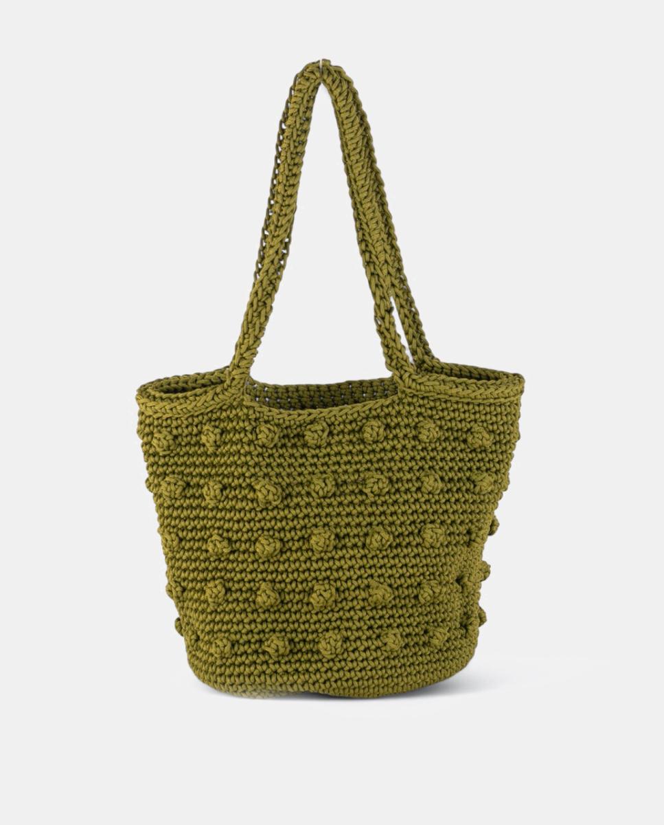 Imagem 0 de Mala de Crochet Artesanal Média com Alça de Ombro Dupla