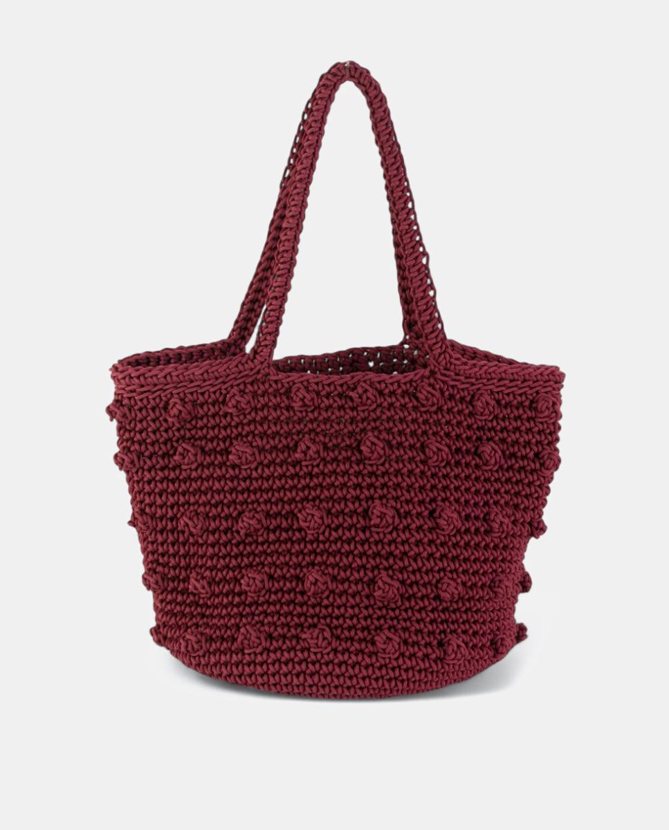 Imagem 0 de Mala de Crochet Artesanal Média com Alça de Ombro Dupla