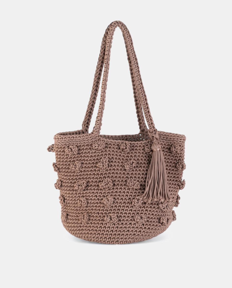 Imagem 0 de Mala de Crochet Artesanal Média com Alça de Ombro Dupla